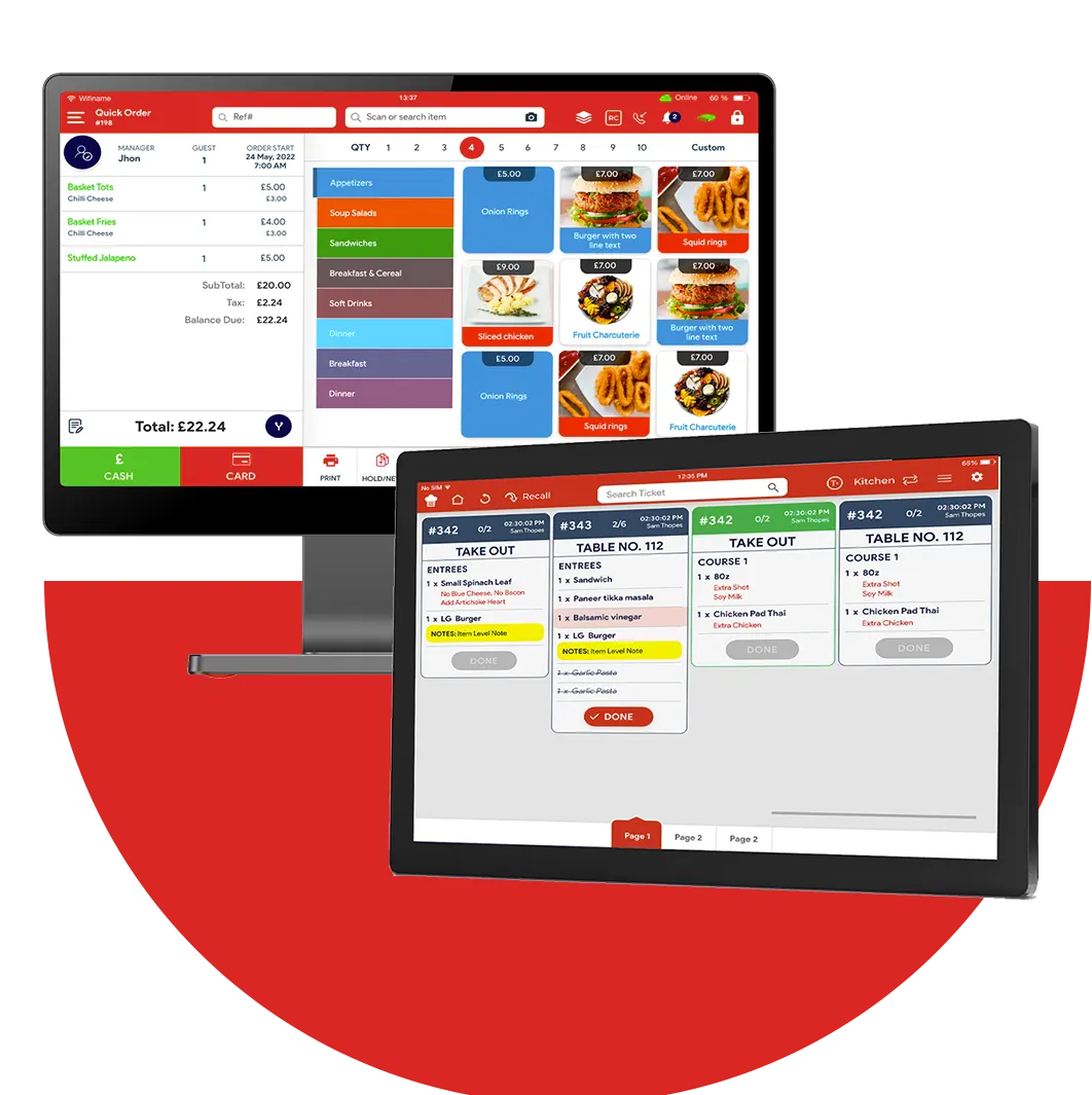 Quick Service Restaurant POS and KDS 