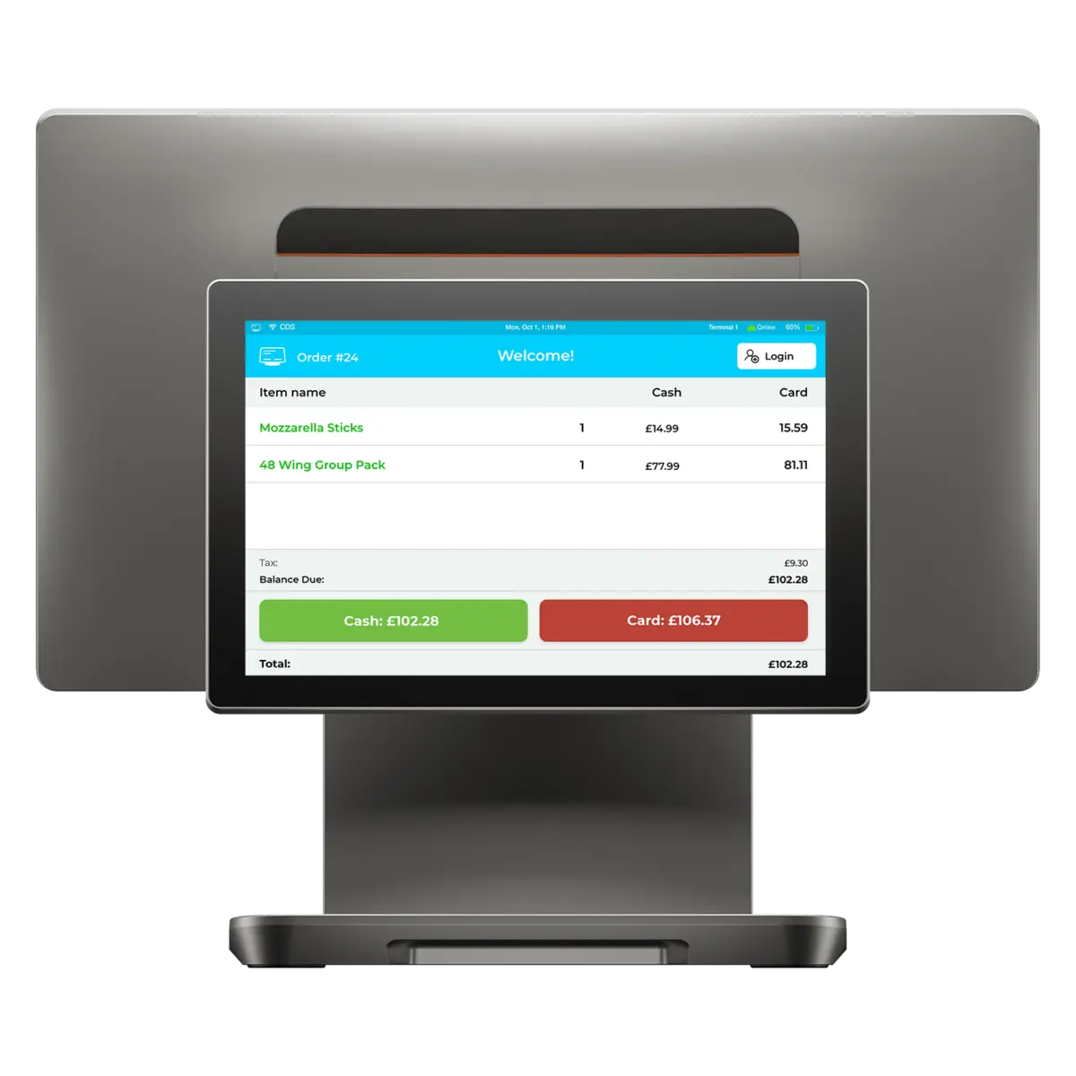 order customer display 