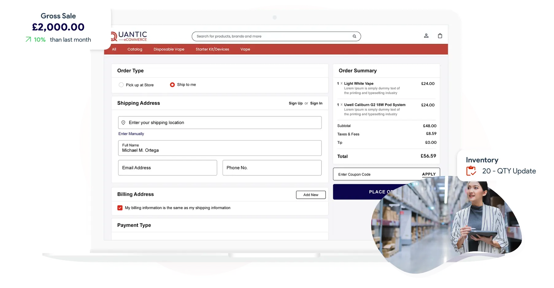 ecom-work-vape vape shop pos inventory