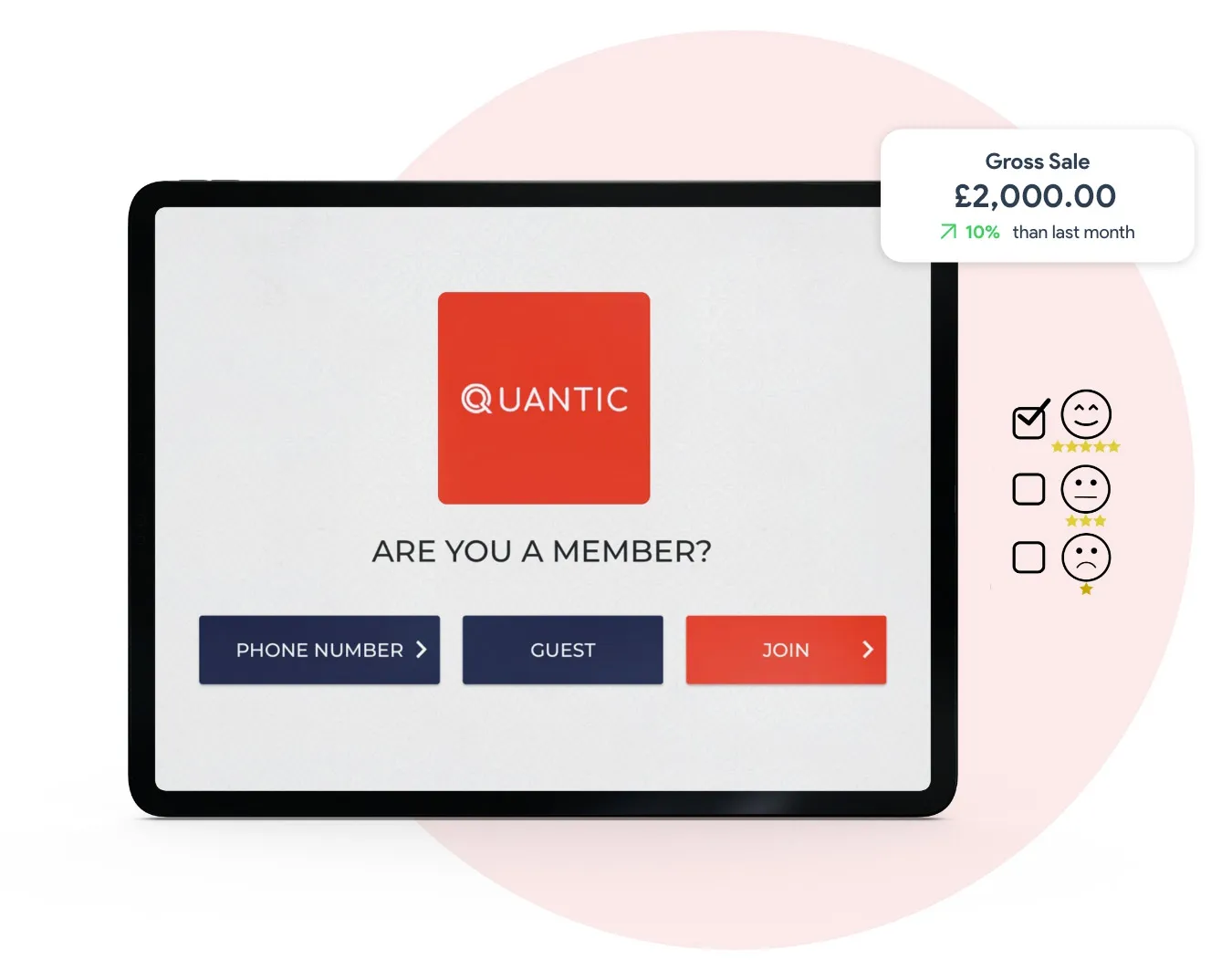 self ordering kiosk profile dashboard